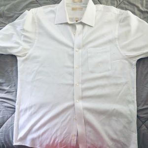 White Michael Kors Men’s Button down Size 16 1/2